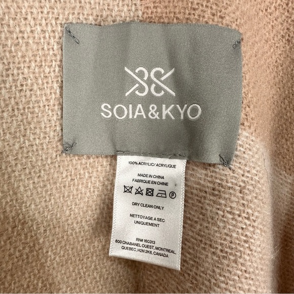Soia & Kyo neutral toned poncho one size fits all - Picture 10 of 12